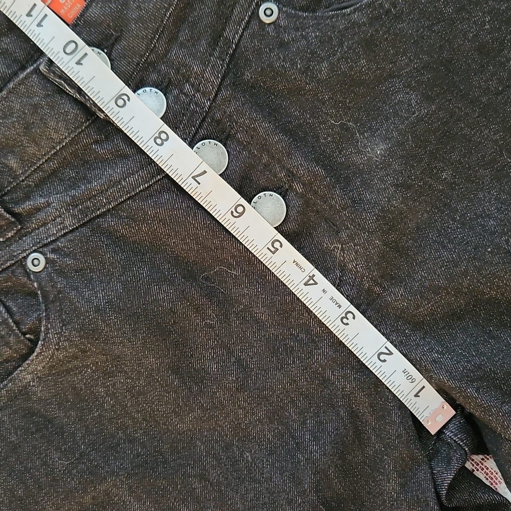 Modcloth High Rise NWOT Black Jeans Skinny Waist Size 6/27 Button Fly - Picture 12 of 13